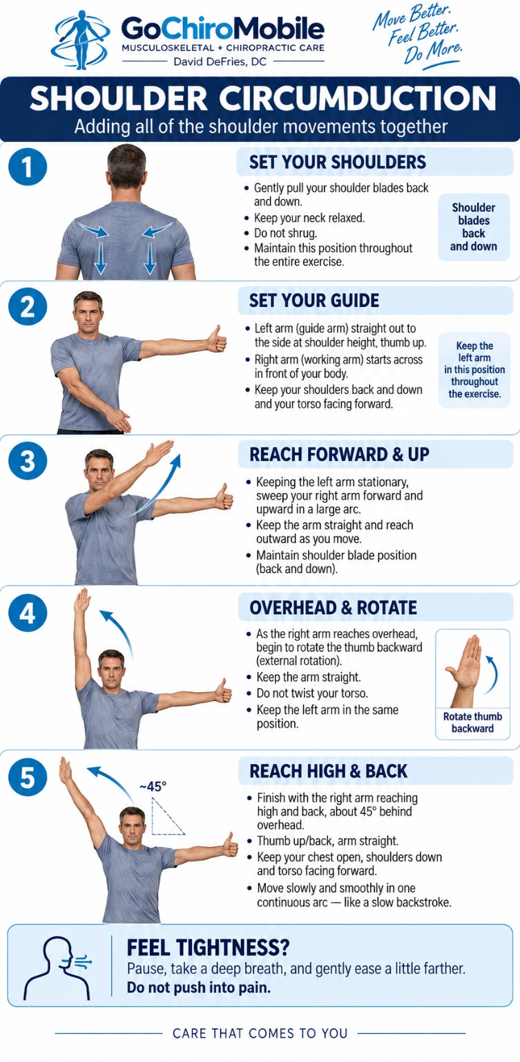 Shoulder Circumduction exercise guide from Go Chiro Mobile